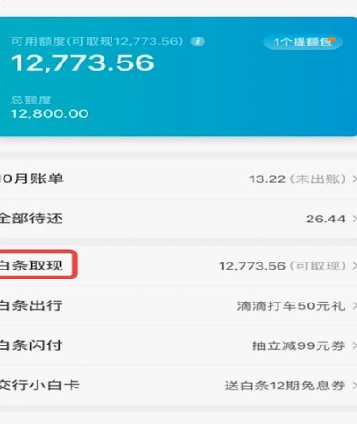 怎样把白条的钱提现出来