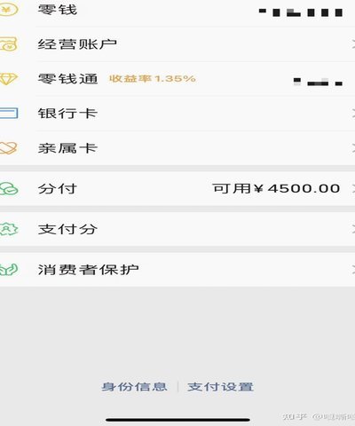 微信分付套现利息怎么查